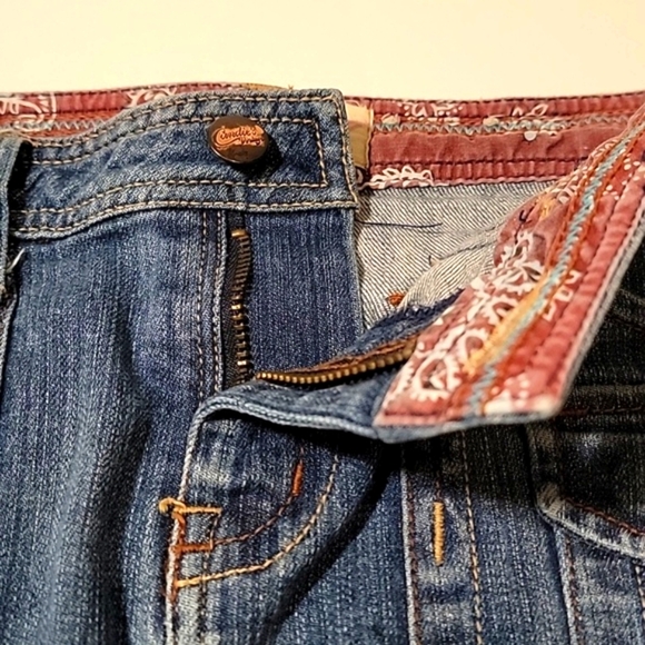 Candie's Vintage Skirt Pencil Midi Denim Blue Jean Y2K 90s Pockets Slit Junior 7 - Picture 12 of 16